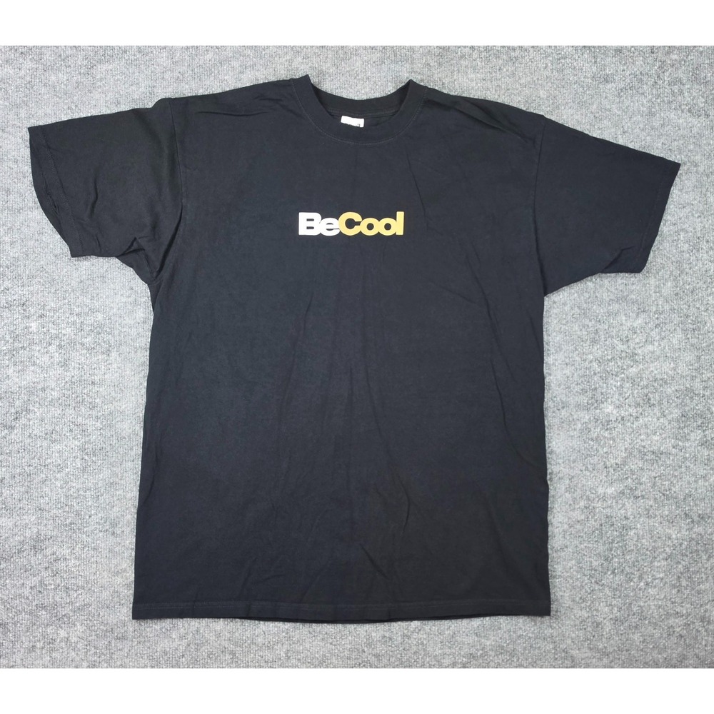 Vintage 2005 Be Cool T-Shirt Men XL Black Movie Promo Graphic Short Sleeve Tee